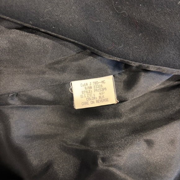 Pendleton 100% Wool Long Princess Coat Black - Vintage - Size: 4P - MADE IN USA - Picture 5 of 10